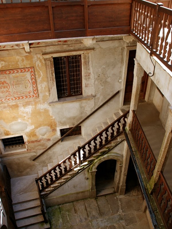 Villa Biraghi, interior staircase