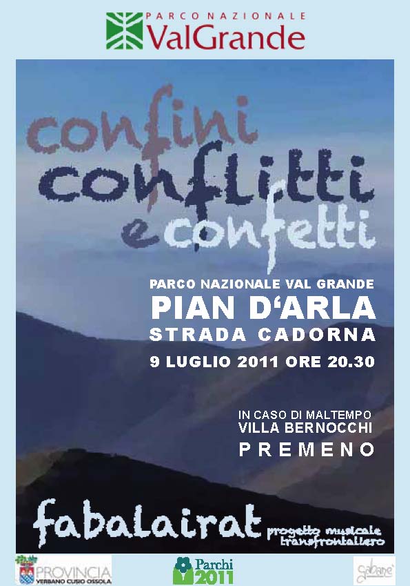 "Confini, Conflitti e Confetti": Music Performance in Val Grande National Park